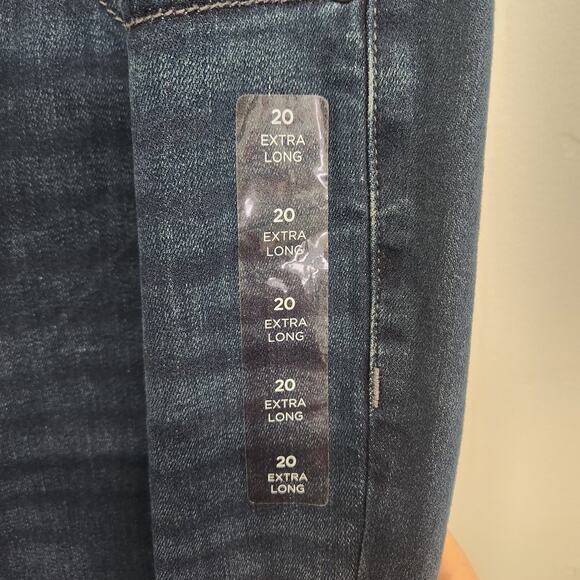 Lane Bryant Plus Size 20 X Long Tall Jeans Signature Fit Straight Leg Mid Rise - Picture 3 of 11